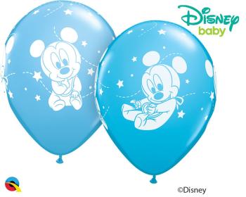 25 Globos 11" estampados Mickey Baby Qualatex