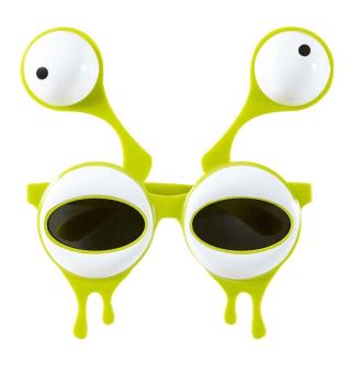 Óculos de Alien com Olhos Duplos Widmann