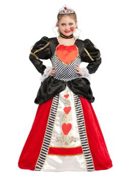Disfraz de Carnaval Reina de Corazones - 8 años Veneziano
