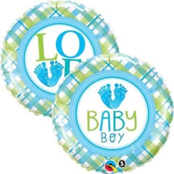 Balão Foil 18" Baby Boy LOVE Qualatex