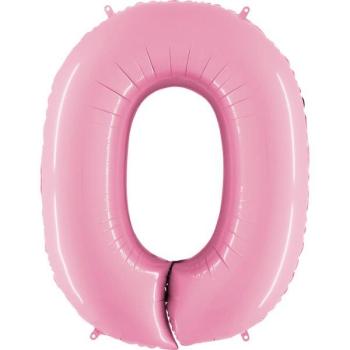 Balão Foil 40" nº 0 - Pastel Pink Grabo