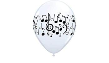 25 Balões 11" Notas Musicais Qualatex