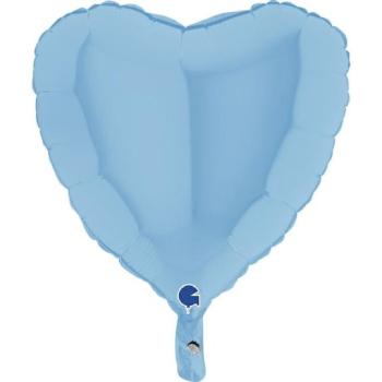 Balão Foil 18" Coração Matte - Azul Grabo