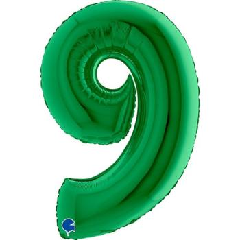Balão Foil 40" nº 9 - Verde Grabo