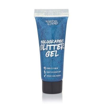 Gel Glitter Holográfico - Azul Splashes & Spills