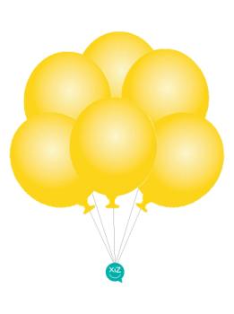 6 Balões 32cm - Amarelo Torrado XiZ Party Supplies