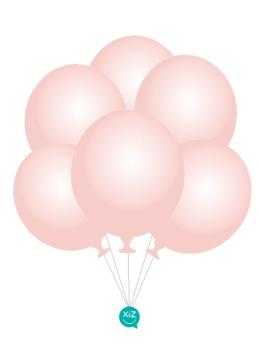 100 Balões 32cm - Rosa Bebé Metalizado XiZ Party Supplies
