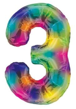 Balão Foil 34" nº 3 - Rainbow Kaleidoscope