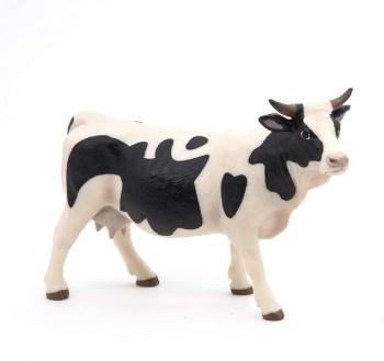 Figura coleccionable Vaca Negra y Blanca Papo
