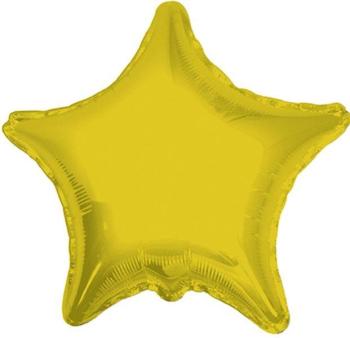 Balão Foil 9" Estrela - Ouro Kaleidoscope