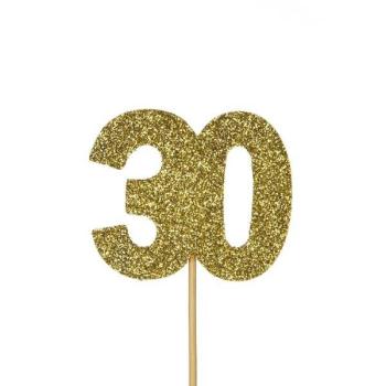 Toppers de cupcake nº30 - Oro Anniversary House