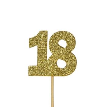 Topos de Cupcake nº18 - Ouro Anniversary House