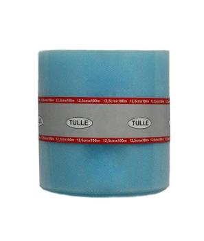 Rolo de tule 12,5cm x 100m - Azul Céu XiZ Party Supplies