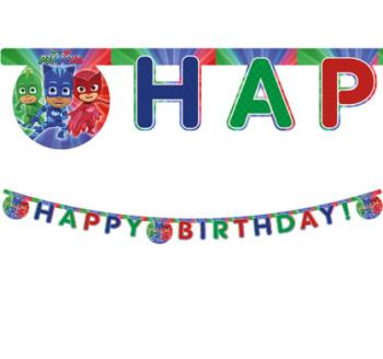Grinalda Happy Birthday PJ Masks Decorata Party