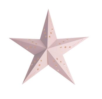 Estrela Decorativa Rosa Pastel 60cm Tim e Puce