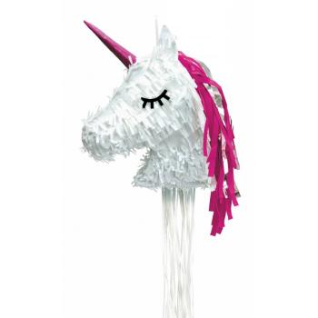 Piñata de cabeza de unicornio Tim e Puce