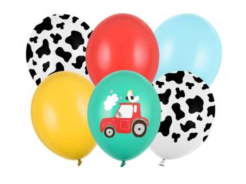 Globos de látex para granjas y tractores PartyDeco