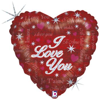 Balão Foil 18" Sparkling Love Grabo