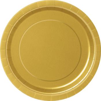 Pratos 22cm Unique - Ouro Unique