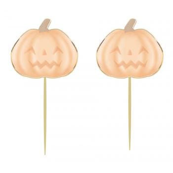 Topos de Cupcake Abóbora Pastel de Halloween Tim e Puce