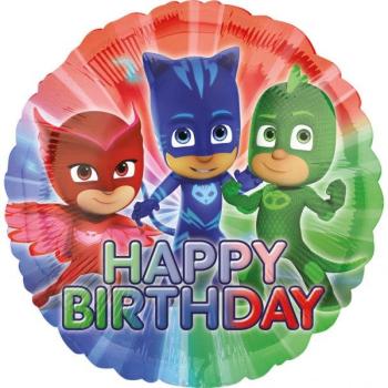Balão Foil 18" PJ Masks Happy Birthday Amscan