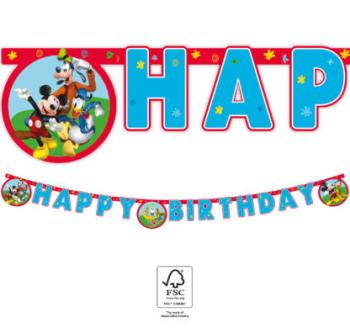 Guirnalda de happy birthday de Mickey - Rock the House Decorata Party