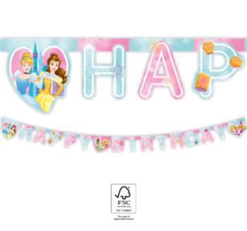Guirnalda de happy birthday princesas vive tu historia Decorata Party