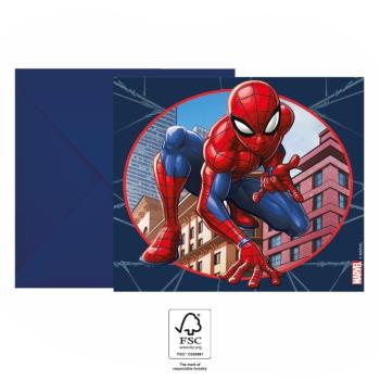 Spiderman - Invitaciones para luchar contra el crimen Decorata Party