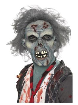 Máscara de zombi gris Smiffys