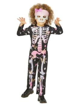 Disfraz de esqueleto brillante -10-12 años Smiffys