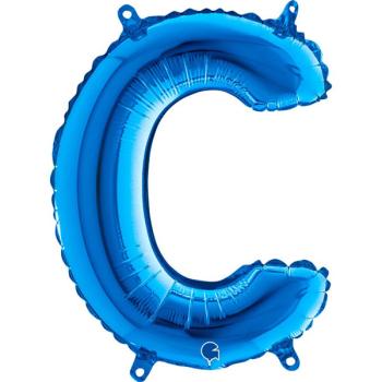 Globo de foil con letra C de 14" - Azul Grabo