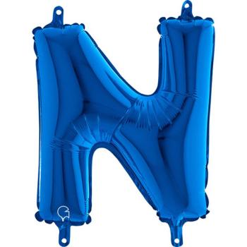 Balão Foil 14" Letra N - Azul Grabo