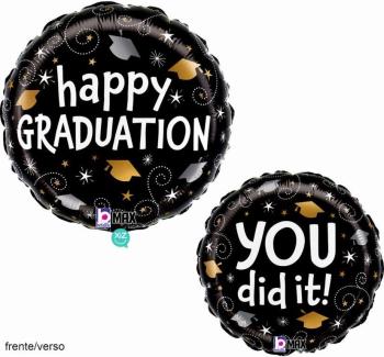 Balão Foil 18" Graduation you did it! Grabo