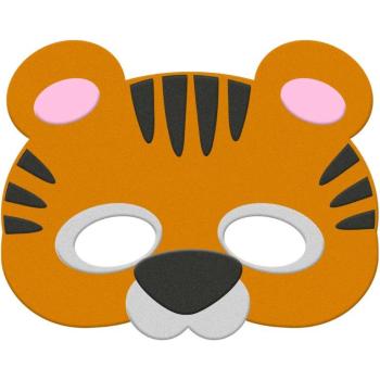 Máscara de fieltro de tigre Folat