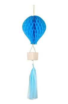 Honeycomb Balão de Ar Quente Azul PartyDeco