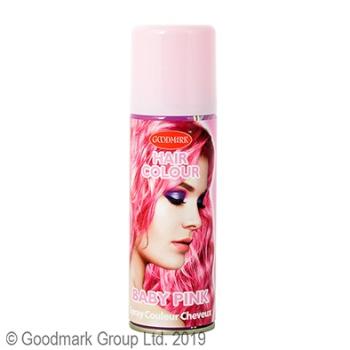 Tinta para Cabelo em Spray Rosa Bebé Goodmark
