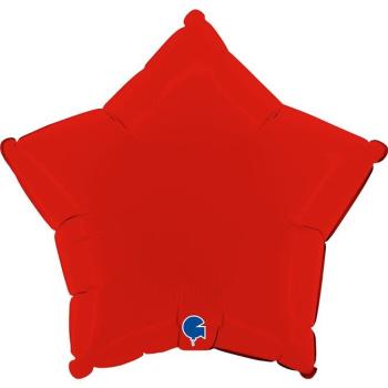 Balão Foil 18" Estrela Matte - Vermelho Grabo