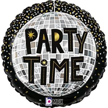 Globo de foil Party Time Disco de 18" Grabo