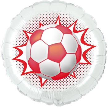 Globo de foil de 18" Balón de fútbol rojo XiZ Party Supplies
