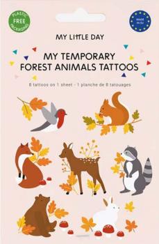 Tatuagens Animais do Bosque My Little Day