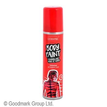 Pintura en Spray para Pintura Corporal Roja Goodmark