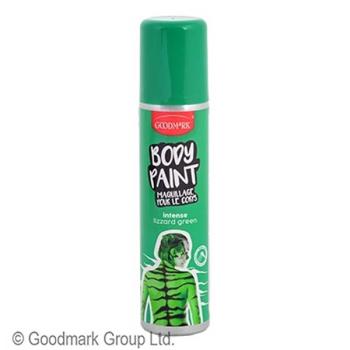 Pintura en aerosol para pintura corporal verde Goodmark