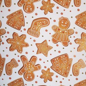 Rolo Papel de Embrulho Gingerbread XiZ Party Supplies