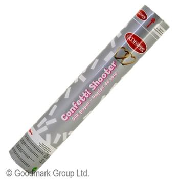 Tubo de Confettis 30cm Branco Goodmark