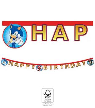 Grinalda Happy Birthday Sonic The Hedgehog Decorata Party