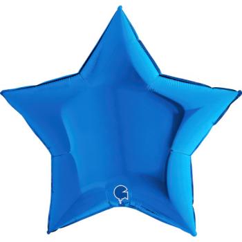 Balão Foil Estrela 36" - Azul Grabo
