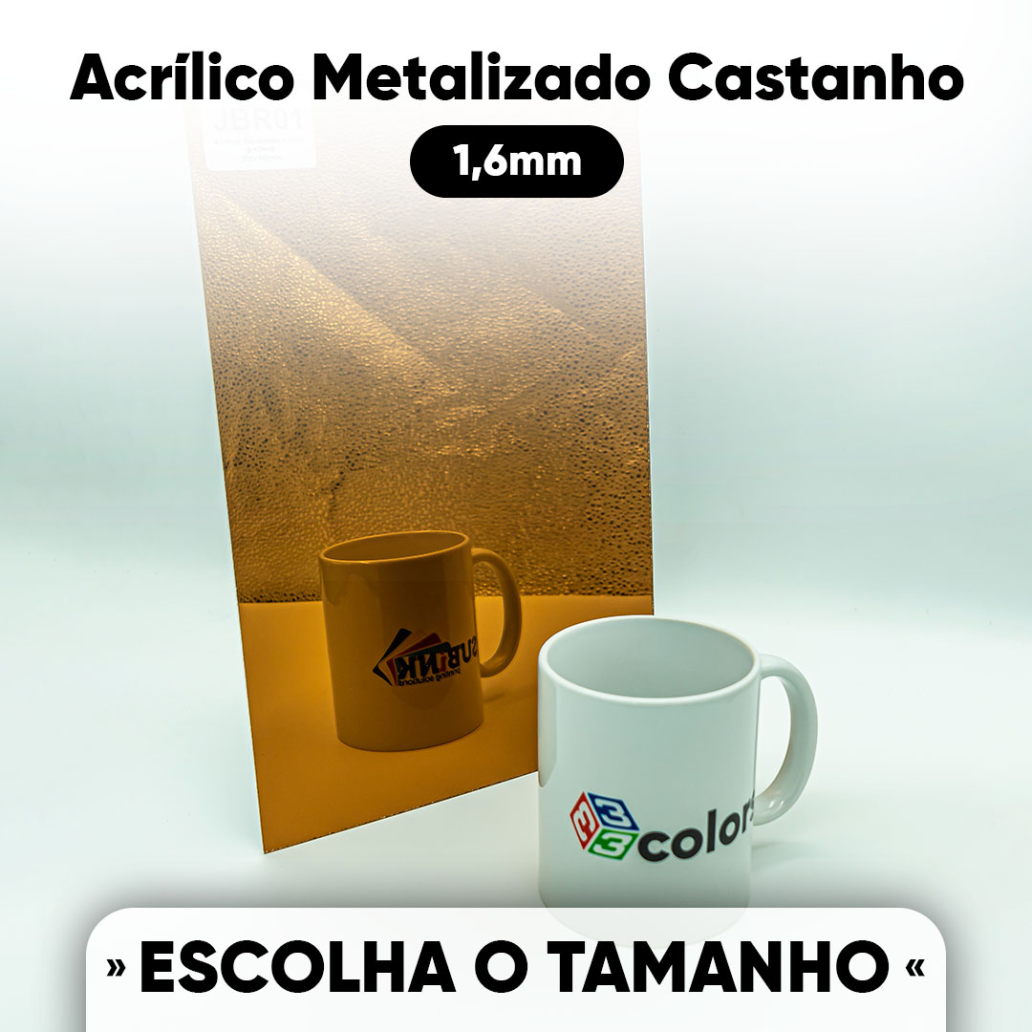 ACRILICO METALIZADO CASTANHO 1,6mm