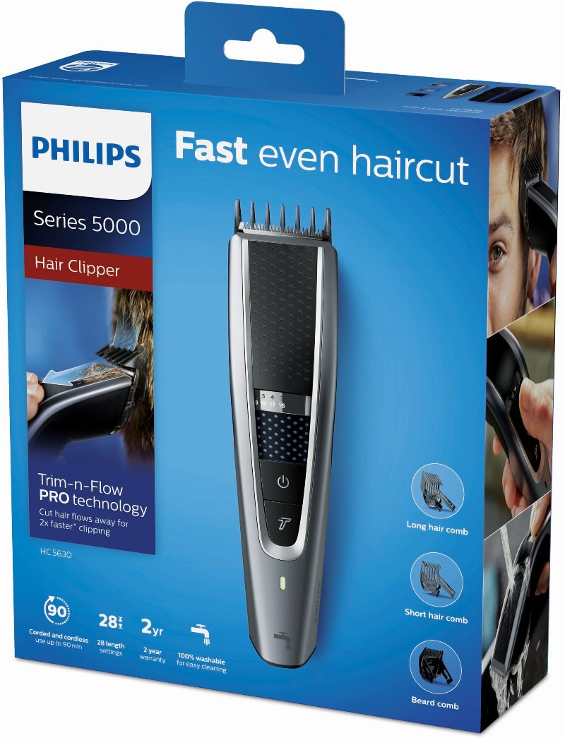 Philips HC5630/15 Aparador de cabelo com tecnologia Trim-n-Flow PRO