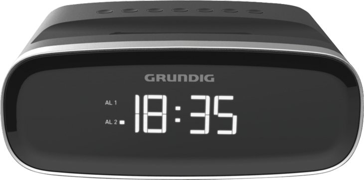 Grundig SCN120 rádio Relógio Digital Preto