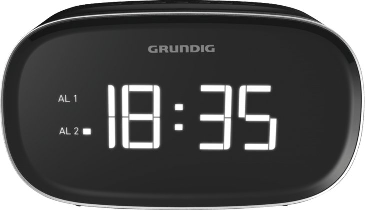 Grundig SCN340 rádio Relógio Digital Preto
